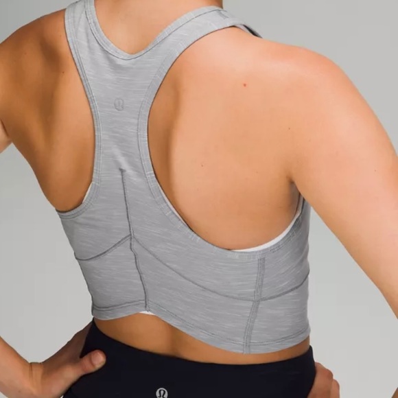 🤍Lululemon Power Thru Tank - Heathered Rhino Grey - Size US 8 🤍 - Picture 6 of 9